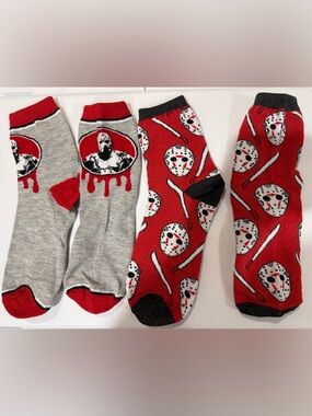 Men's Novelty Jason Mask Crew Socks